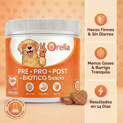 120 snacks triple-bióticas para el intestino, sistema inmunitario y digestión