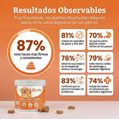 120 snacks triple-bióticas para el intestino, sistema inmunitario y digestión